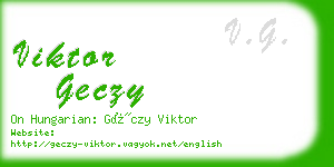 viktor geczy business card